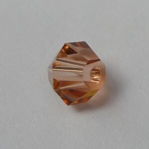 20stk Cantaloupe bicone glasperler 4mm.