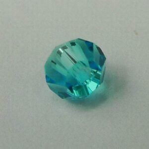 20stk Turquise blue bicone glasperler 4mm.