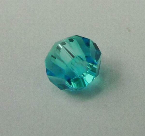 20stk Turquise blue bicone glasperler 4mm.