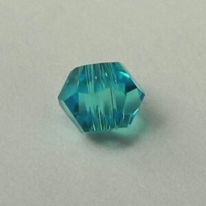 20stk Turquise blue bicone glasperler 4mm.