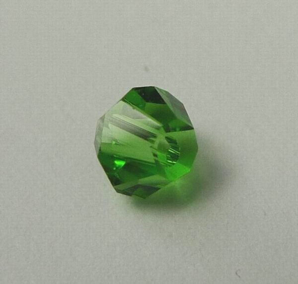 20stk Spring green bicone glasperler 4mm.