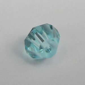 20stk Light blue bicone glasperler 4mm.