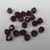 20stk Garnet bicone glasperler 4mm.