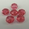 Swarovski facet rondeller, padparadscha 6x4mm