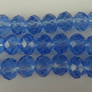 Corn blue glasrondeller 4x6mm