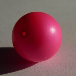 Swarovski perler, neon pink 4mm(15stk)