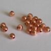 Små kobberperler, rillede 3mm(50stk)