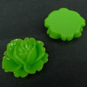 8 Medium, lys grøn resin roser
