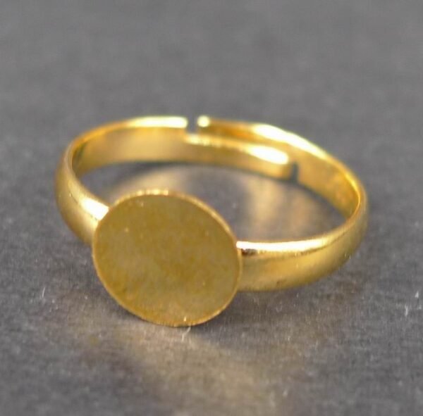 *FG Fingerring med 8mm plade(10stk)