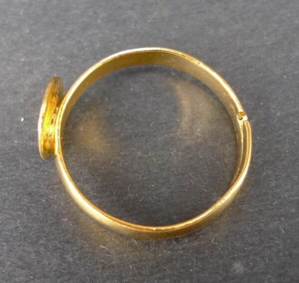 *FG Fingerring med 8mm plade(10stk)