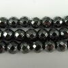 Facetterede hæmatitperler 6mm