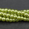 Spring green glasperler 4mm(coatede)