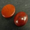 Røde, ovale sten cabochoner
