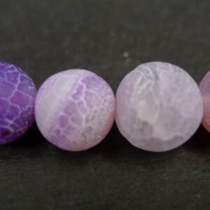 Lilla agat, mat 10mm