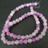 Lilla/pink agat, mat 6mm