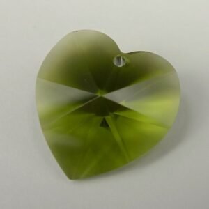 Swarovski hjerte, olivine 18mm(1stk)