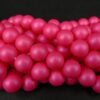 Neon pink glasperler 10mm(coatede)