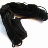 Nylon snøre sort, 1,5mm(pris pr.bundt)(knyttesnor)