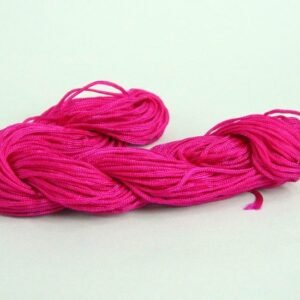 Nylon snøre hot pink, 1,2 mm. (pris pr. bundt)