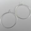 *Små Sølvfarvede hoops 20mm.(25par)