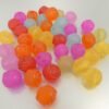 Mixfarvede blomster-perler i akryl 10mm(40stk.)
