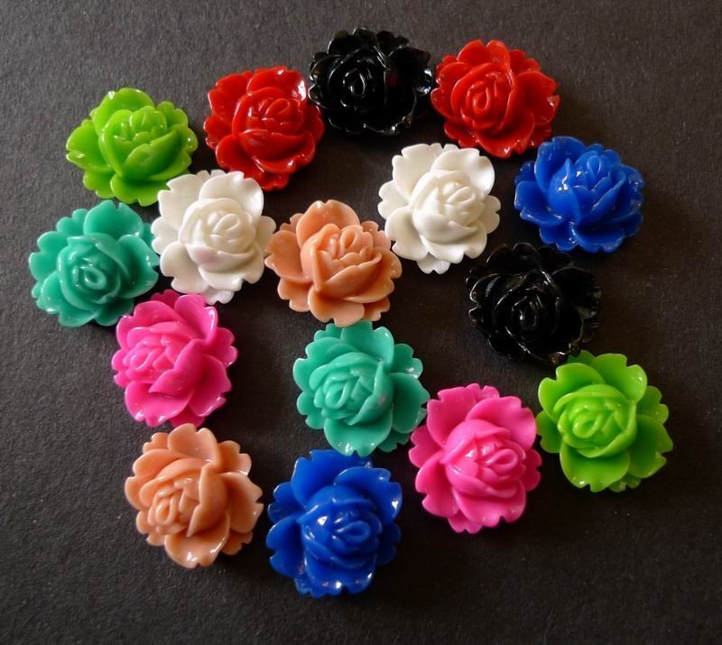 16 Medium, mixcolor resin roser