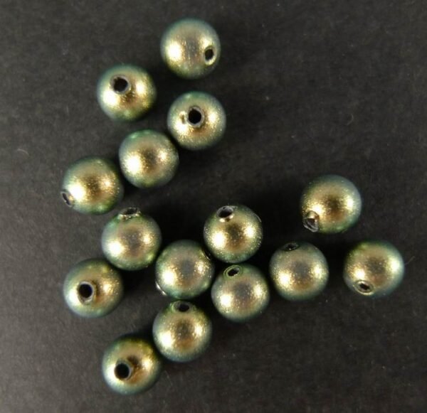 Swarovski perler, Iridecent Green 4mm(15stk)