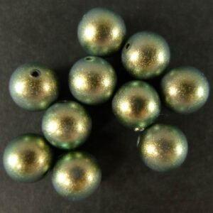 Swarovski perler, Iridecent Green 6mm(10stk)
