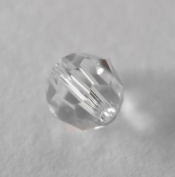 Swarovski rund facet, crystal clear 6mm