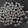 *Runde sølvfarvede perler 6mm(50stk)