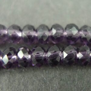 2x3mm Lilla glasrondeller