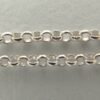 1½mm sølvfarvet rollo-kæde(1meter)