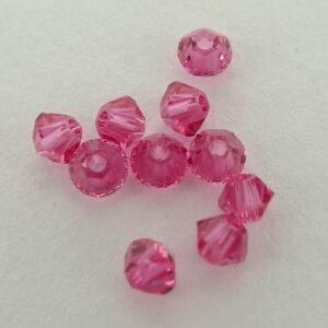 Swarovski bicone, Indian Pink 3mm