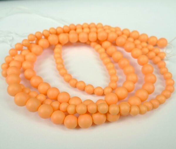 Orange Shell perler 6mm