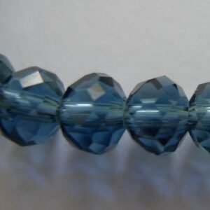 Montana Blue glasrondeller 4x6mm