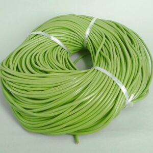 10meter Lædersnøre grøn 3 mm