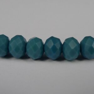 Cadet blue glasrondeller 4x6mm