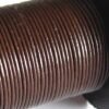 Rulle med ca. 20meter Lædersnøre Lys Brun 0,6mm