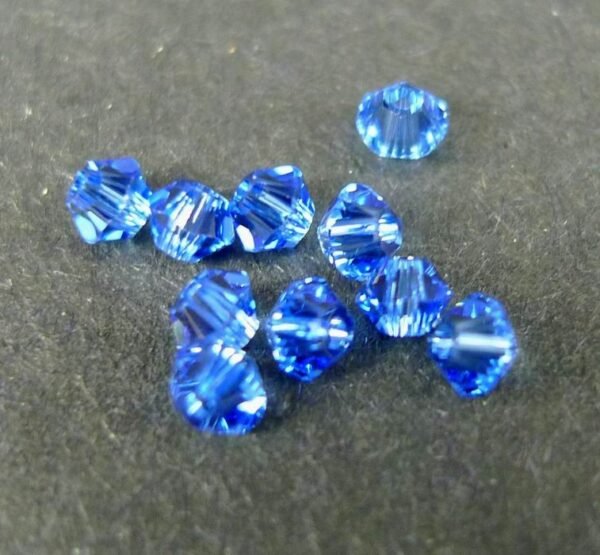 Swarovski bicone, Sapphire 3mm