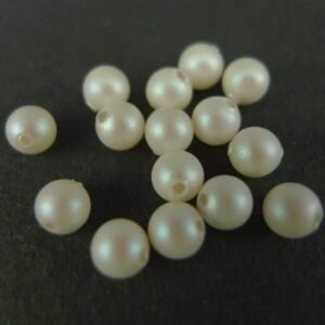 Swarovski perler, Pearlescent White 4mm(15stk)