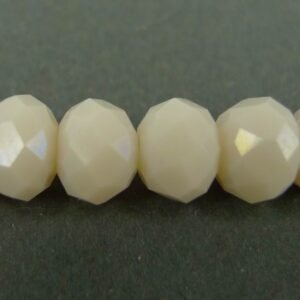 6x8mm Navajo white glasrondeller