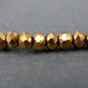 2x2½mm facet rondeller