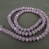 Mauve glasrondeller 4x6mm