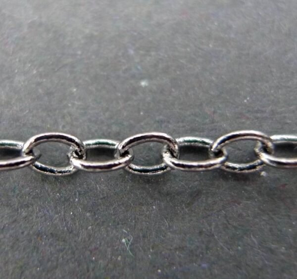 Grå ankerkæde 2,7x3,2mm