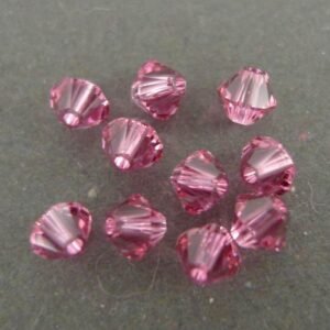 Swarovski bicone, Rose 4mm