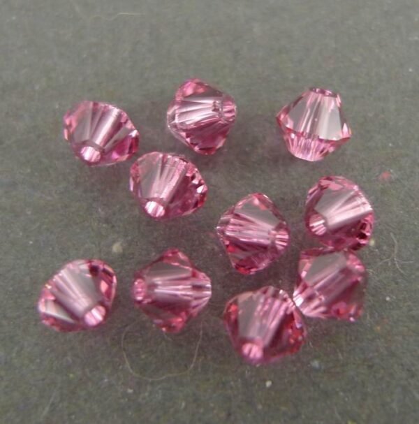 Swarovski bicone, Rose 4mm