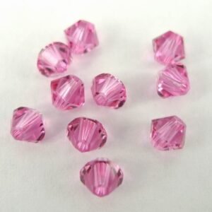 Swarovski bicone, Rose 4mm