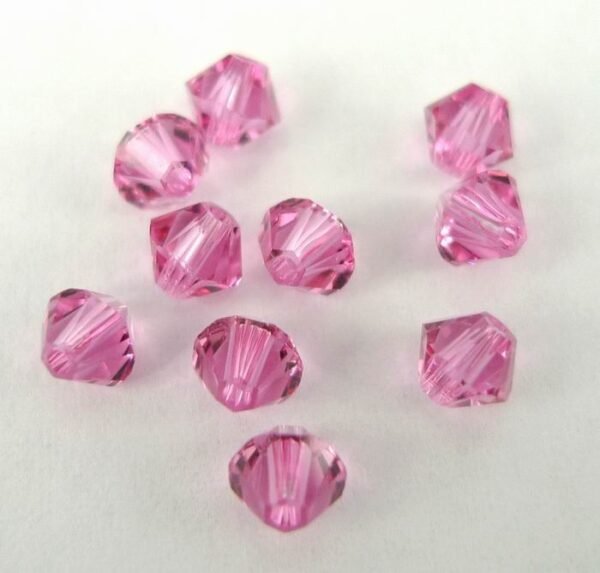 Swarovski bicone, Rose 4mm