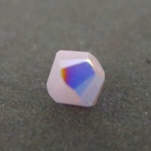 Swarovski bicone, Rose Alabaster AB 4mm