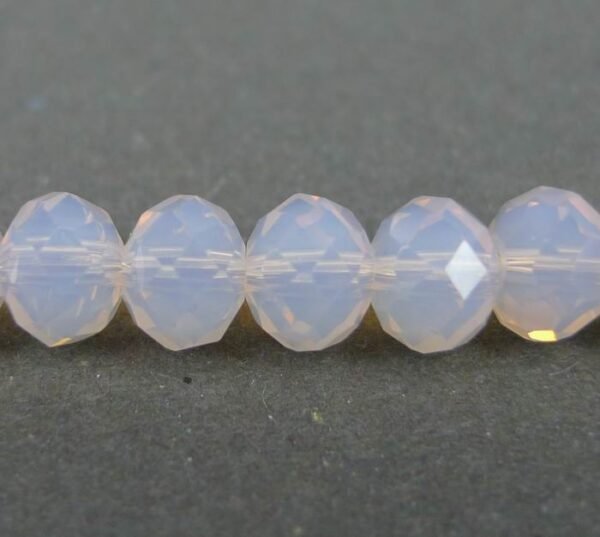 6x8mm Opal Pink glasrondeller